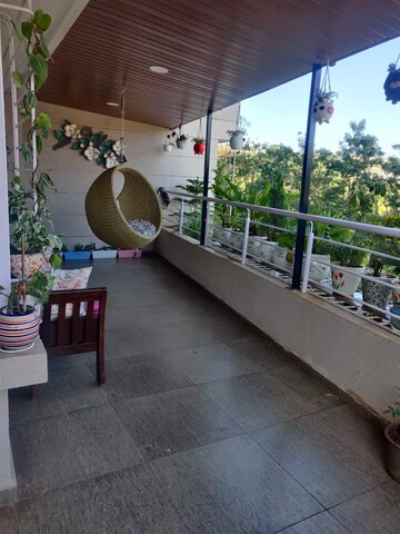 Balcony in 2 BHK Apartment at High Class Residency, Bavdhan – for Rent