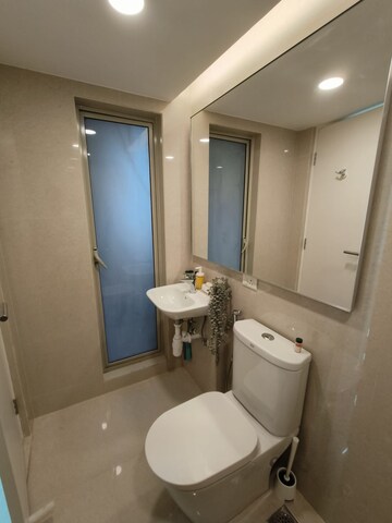 Bathroom in 1 BHK Apartment at Hiranandani Estate Solitaire C, Ghodbunder Road – for Sale