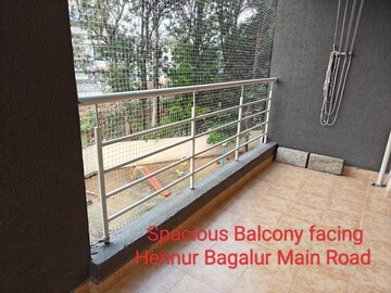 Balcony in 3 BHK Apartment at Solitaire Residency Hennur Road, Hennur Road – for Sale