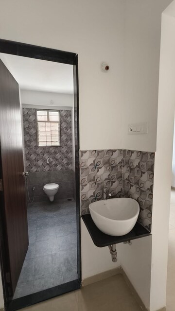 Bathroom in 3 BHK Apartment at Aishwarya CHS Wakad, Wakad – for Rent