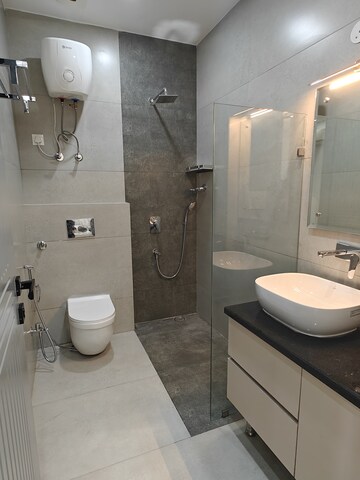 Bathroom in 4 BHK Builder Floor at Ansal Sushant Lok I, Sector 43 – for Sale