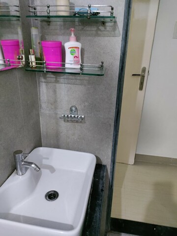 Bathroom in 1 BHK Apartment at Hiranandani Garden Blue Bell, Powai – for Rent