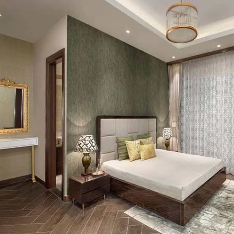 Bedroom, paras-tierea 1 Bedroom 450 Sq.Ft. Apartment In Sector 137 Noida 8113926