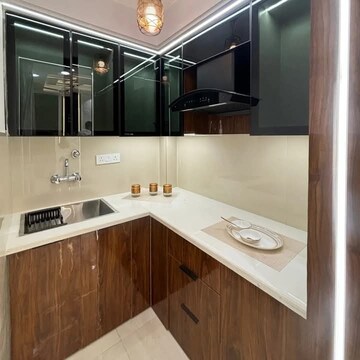 Kitchen in 3 BHK Builder Floor at Mahavir Enclave 1 – for Sale