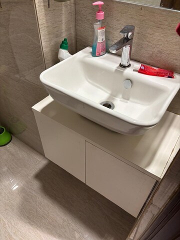 Bathroom in 1 BHK Apartment at Hiranandani Regent Hill, Powai – for Rent