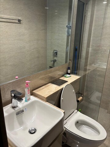 Bathroom in 2 BHK Apartment at LnT Veridian, Powai – for Rent