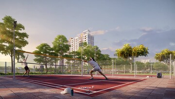 Swimming Pool in 4 BHK Apartment at Sugam Urban Lakes, Konnagar – for Sale