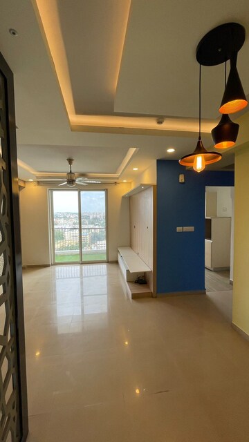 Living Room in 3 BHK Apartment at DLF Westend Heights New Town, Akshayanagar – for Sale