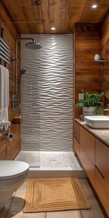 Bathroom in 3 BHK Apartment at Mahavir Enclave 1 – for Sale