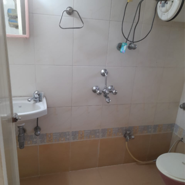 Bathroom in 2 BHK Apartment at Runwal Estate, Kolshet Road – for Rent