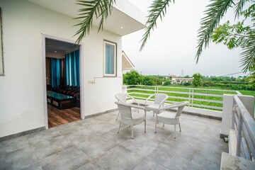 Staircase in 5 BHK Villa at Green Farms, Damdma – for Sale