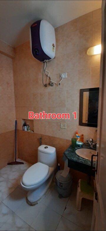 Bathroom in 3 BHK Builder Floor at Unitech South City II, Sector 50 – for Rent