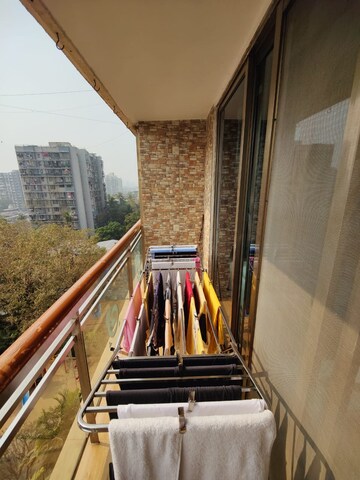 Balcony in 2.5 BHK Apartment at Joy Valencia, Jogeshwari East – for Rent