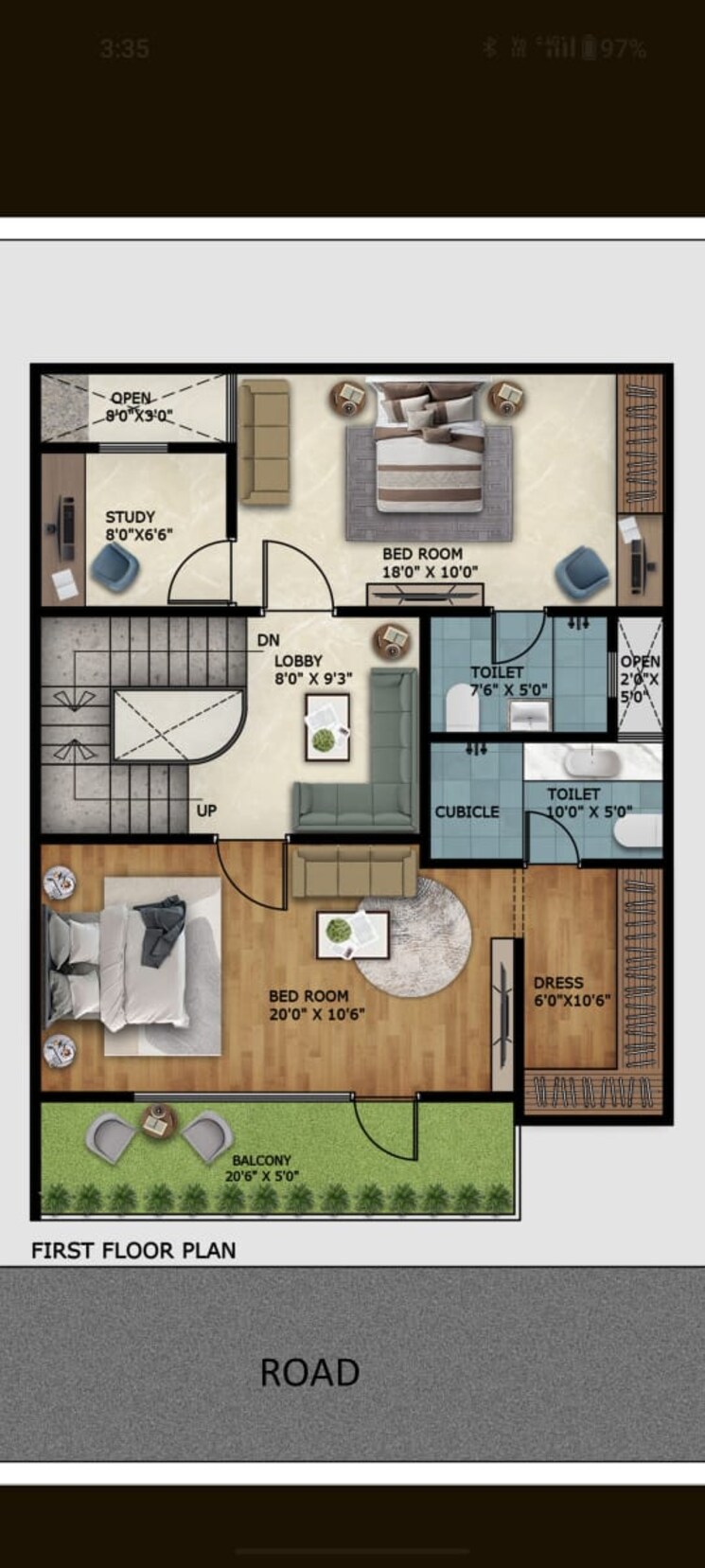 Floor Plan, vrindavan-garden 2 Bedroom 91 Sq.Yd. Independent House In Sector 16b Greater Noida Greater Noida 8116147