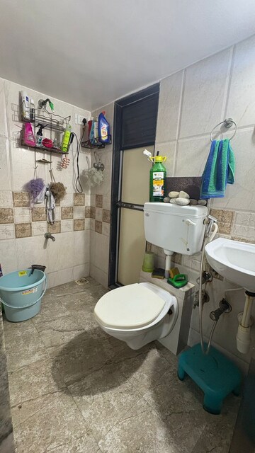 Bathroom in 1 BHK Apartment at Sadguru Paradise, Mira Road – for Rent
