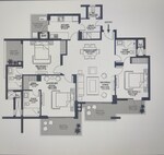 3.5 BHK + Pooja Room,Servant Room 2002 Sq.Ft. Apartment in Godrej Meridien