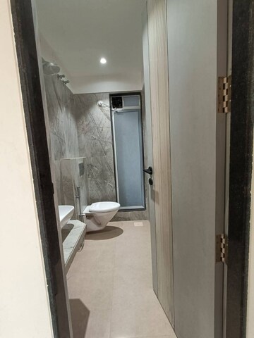 Bathroom in 1 BHK Apartment at Aurum Q Residences, Ghansoli – for Rent