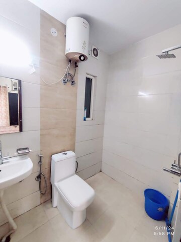 Bathroom in 1 BHK Builder Floor at Chattarpur – for Rent