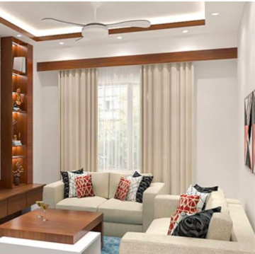 Living Room in 4 BHK Builder Floor at DLF Silver Oaks, Sector 26a – for Sale