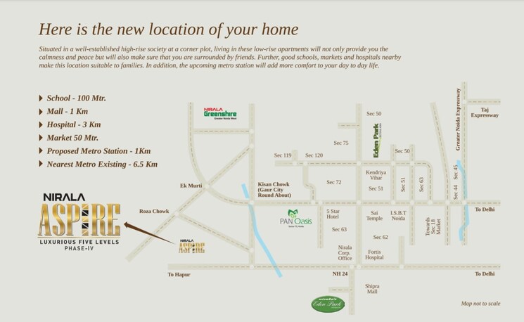 Map Location, ashoka-ncr-green-extension 3 Bedroom 1579 Sq.Ft. Builder Floor In Sector 1 Greater Noida Greater Noida 8116797