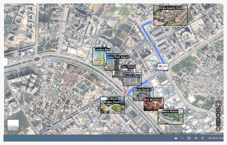 Map Location, ashoka-ncr-green-extension 3 Bedroom 1579 Sq.Ft. Builder Floor In Sector 1 Greater Noida Greater Noida 8116797