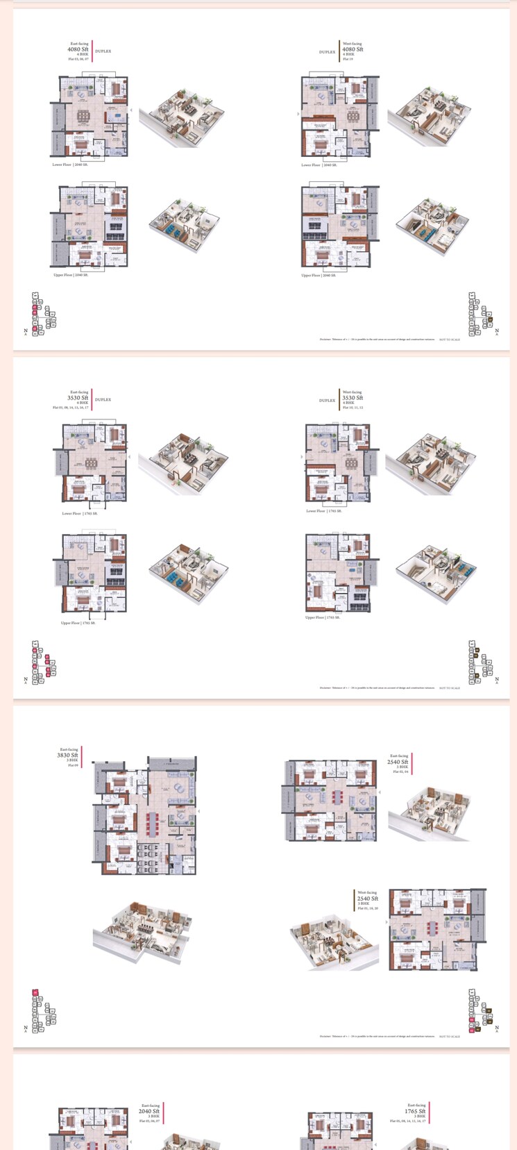 Floor Plan, hallmark-treasor 3 Bedroom 3530 Sq.Ft. Apartment In Narsingi Hyderabad 8116891