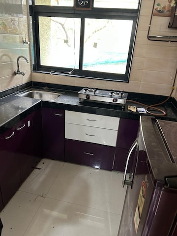 Kitchen in 2 BHK Apartment at DGS Sheetal Dharmaraj, Malad West – for Rent