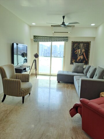 Living Room in 2 BHK Apartment at Juhu – for Rent