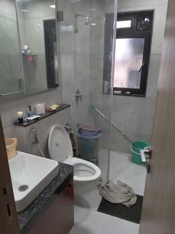 Bathroom in 2 BHK Apartment at S Raheja New Light, Khar West – for Rent