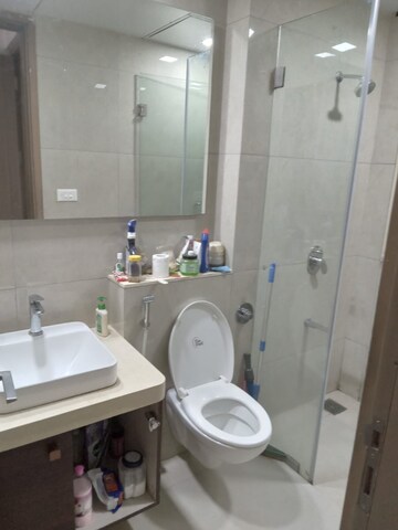 Bathroom in 2 BHK Apartment at S Raheja New Light, Khar West – for Rent