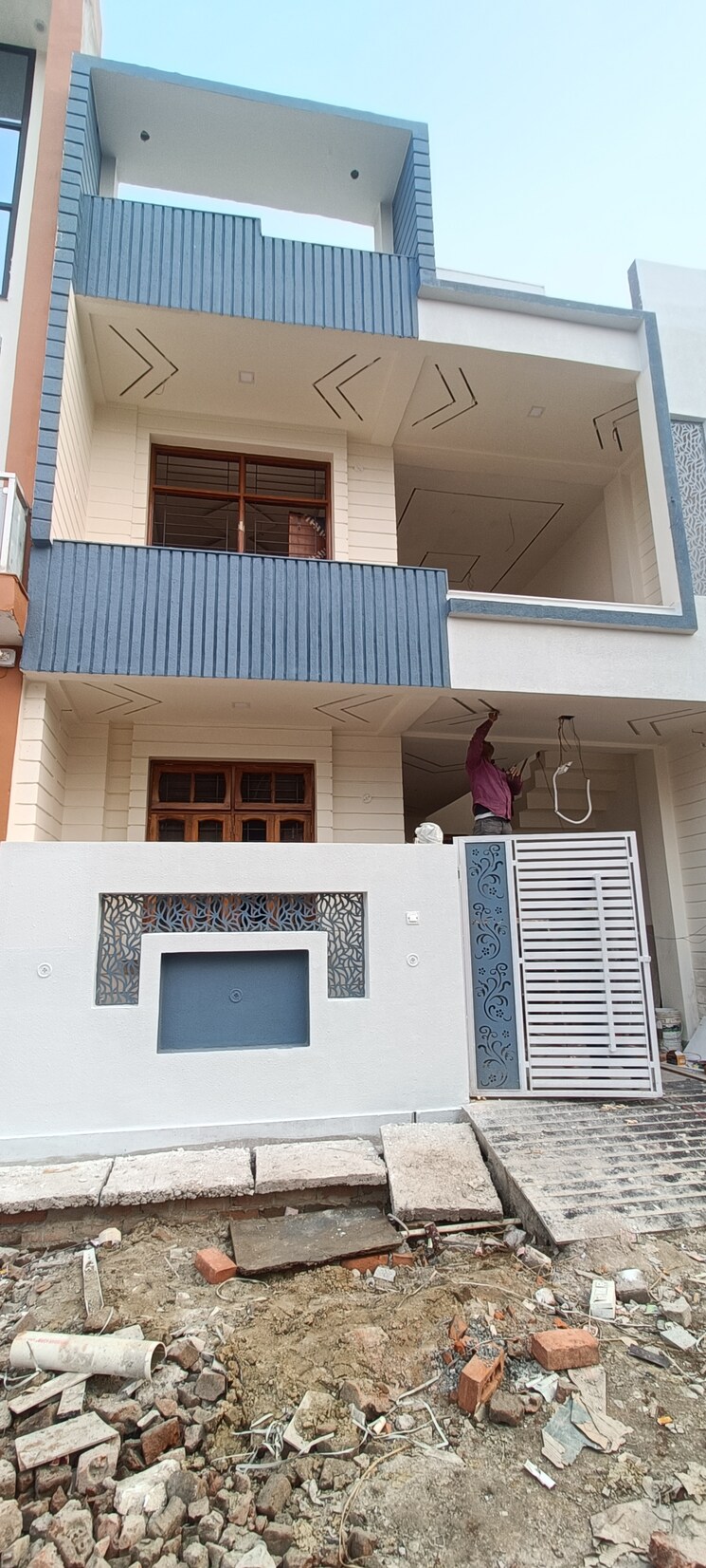 Exterior View, gomti nagar 3 Bedroom 1000 Sq.Ft. Villa In Gomti Nagar Lucknow 8117218