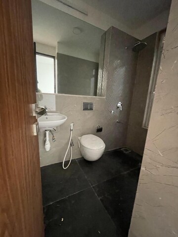 Bathroom in 3 BHK Apartment at Omkar Alta Monte, Malad East – for Rent