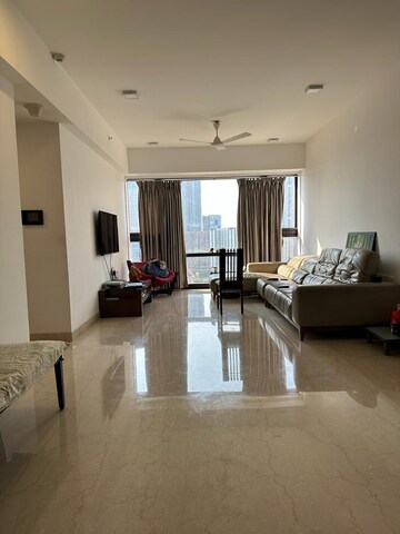 Living Room in 4 BHK Apartment at Lodha Marquise, Worli – for Rent