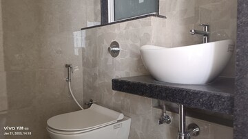 Bathroom in 1 BHK Apartment at Ashar Axis, Majiwada – for Rent