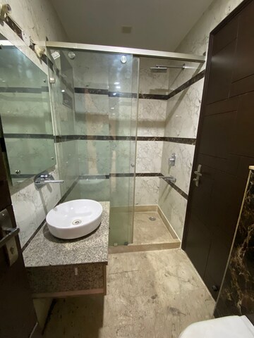 Bathroom in 3 BHK Builder Floor at Paschim Vihar – for Rent
