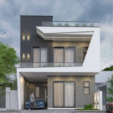 4 BHK Villa – Exterior View View at Sector 34 - for Sale