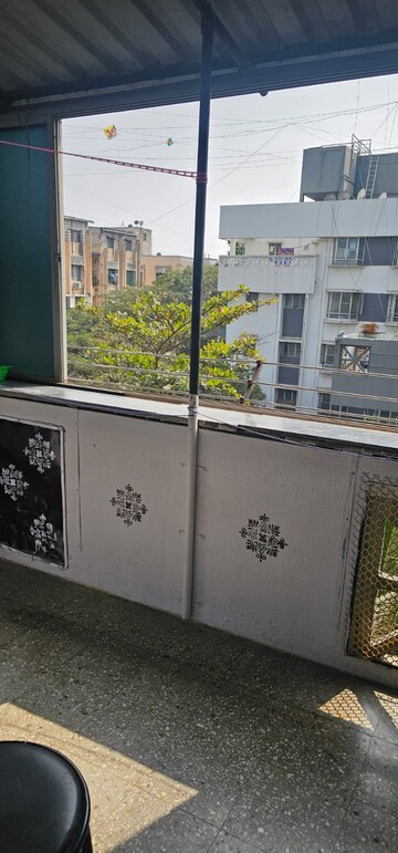 Balcony in 1 RK Apartment at Naiknavare Gardenia Society Phase 1, Wadgaon Sheri – for Rent