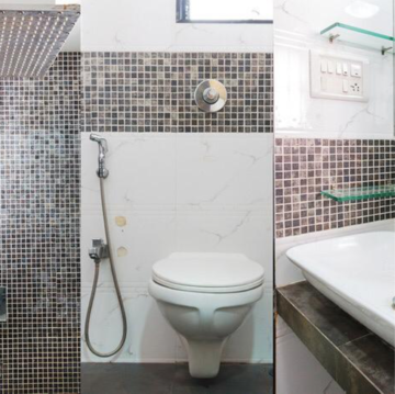 Bathroom in 3.5 BHK Apartment at Trikuta Tower, Powai – for Rent