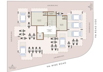 Floor Plan in 1 BHK Apartment at Karanjade – for Sale