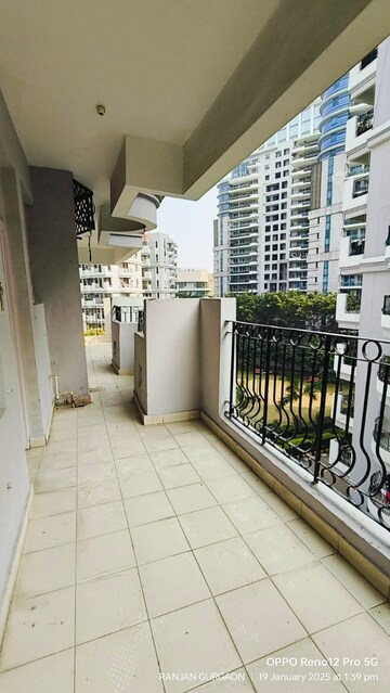 Balcony in 3.5 BHK Apartment at HBH Galaxy Apartments, Sector 43 – for Rent