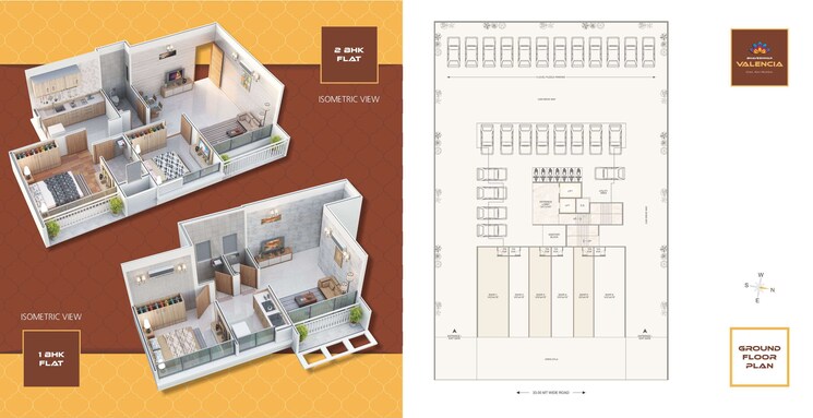 Floor Plan, bhaveshwar-valencia 1 Bedroom 736 Sq.Ft. Apartment In Ulwe Navi Mumbai 8117961
