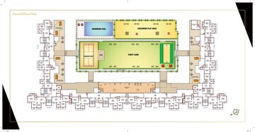 Floor Plan in 1 BHK Apartment at Juhi Niharika Absolute, Sector 39 Kharghar – for Sale