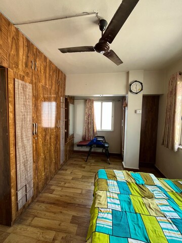 Bedroom in 2 BHK Apartment at Spring Glory Co-Operative Society, Kharadi – for Rent
