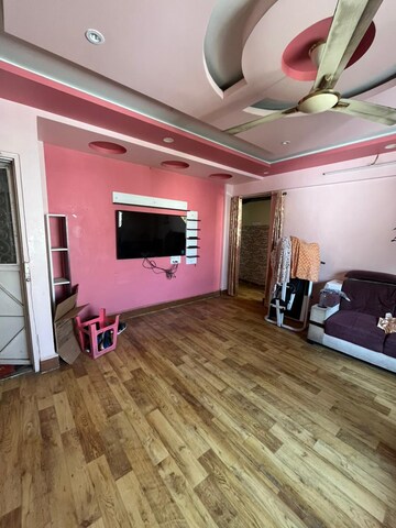 Living Room in 2 BHK Apartment at Spring Glory Co-Operative Society, Kharadi – for Rent