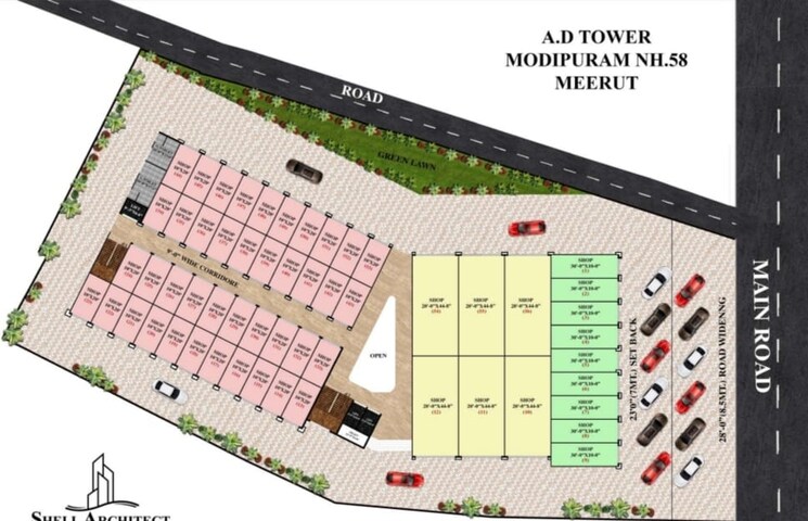 Master Plan, pallavpuram Commercial Showroom 300 Sq.Ft. In Pallavpuram Meerut 8118411