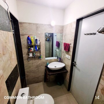 Bathroom in 1 BHK Apartment at Naupada – for Rent