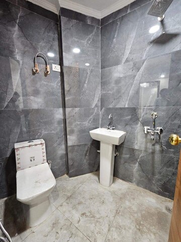 Bathroom in 3 BHK Builder Floor at Chattarpur – for Rent