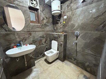 Bathroom in 3 BHK Builder Floor at Chattarpur – for Rent