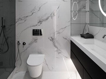 Bathroom in  Office Space at Dynasty Business Park, Andheri East – for Rent