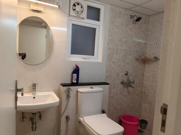 Bathroom in 3 BHK Apartment at Salarpuria Sattva Park Cubix, Devanahalli – for Rent